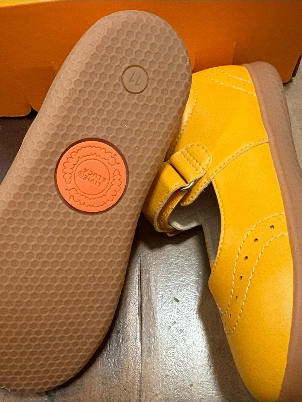 Livie & Luca Girls' Mary Jane Shoes in Butterscotch Yellow